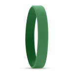 Pulseiras personalizadas baratas de silicone com logo em Baixo Relevo cor verde