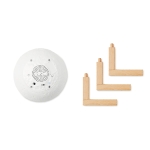 Coluna de som original em forma de lua com luz para clientes Moonlight cor branco sexta vista