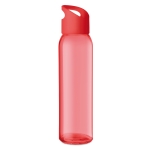 Garrafas de vidro coloridas com logotipo 500ml Sunset Crystal cor vermelho