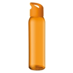 Garrafas de vidro coloridas com logotipo 500ml Sunset Crystal cor cor-de-laranja