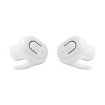 2 auriculares intra-auriculares estéreo com bluetooth e base Opera cor branco sexta vista