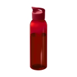 Garrafas para publicidade de tritan de cor chamativa 650ml Sunset Color cor vermelho transparente segunda vista frontal