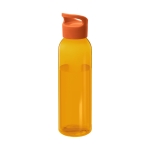 Garrafas para publicidade de tritan de cor chamativa 650ml Sunset Color cor cor-de-laranja transparente segunda vista frontal