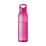 Garrafas para publicidade de tritan de cor chamativa 650ml Sunset Color cor cor-de-rosa transparente vista impressão tampografia