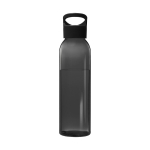 Garrafas para publicidade de tritan de cor chamativa 650ml Sunset Color cor preto transparente vista impressão tampografia