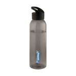 Garrafas para publicidade de tritan de cor chamativa 650ml Sunset Color cor preto transparente vista impressão tampografia