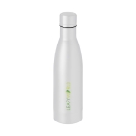 Garrafa personalizada de qualidade de aço inoxidável 500ml Avenue Lane cor branco vista impressão tampografia