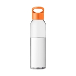 Garrafas personalizadas de tritan com tampa de rosca 650ml Sunset cor cor-de-laranja segunda vista frontal