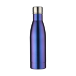 Garrafa personalizada com acabamento iridescente 500ml Avenue Lane Iris cor azul segunda vista frontal