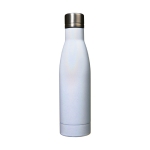 Garrafa personalizada com acabamento iridescente 500ml Avenue Lane Iris cor branco segunda vista frontal