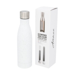 Garrafa térmica personalizada com pintas 500ml Avenue Lane Trend cor branco