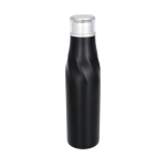 Garrafa de aço térmica com design original 650ml Avenue Twist cor preto terceira vista