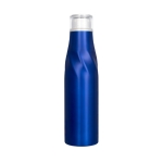 Garrafa de aço térmica com design original 650ml Avenue Twist cor azul segunda vista frontal