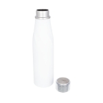 Garrafa de aço térmica com design original 650ml Avenue Twist cor branco segunda vista