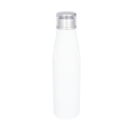 Garrafa de aço térmica com design original 650ml Avenue Twist cor branco terceira vista