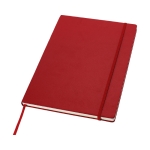 Caderno de qualidade para executivos, folhas A4 pautadas JournalBooks cor vermelho