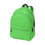 Mochila publicitária de estilo juvenil cor verde-claro