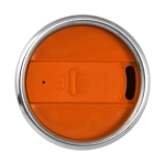 Copo térmico personalizável para empresas cor cor-de-laranja