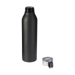 Garrafa promocional antiderrame com acabamento mate Aluring 650ml cor preto segunda vista