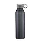 Garrafa promocional antiderrame com acabamento mate Aluring 650ml cor preto segunda vista frontal