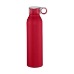 Garrafa promocional antiderrame com acabamento mate Aluring 650ml cor vermelho