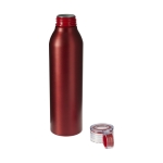 Garrafa promocional antiderrame com acabamento mate Aluring 650ml cor vermelho segunda vista