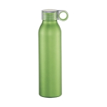 Garrafa promocional antiderrame com acabamento mate Aluring 650ml cor verde-claro segunda vista frontal