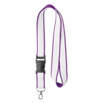 Lanyards revestimento de cetim, entrega 59 dias Double Sublim Plus Express cor violeta