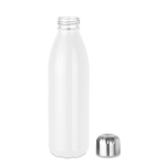 Garrafa de vidro colorida com tampa de aço 650ml UrbanStyle Crystal cor branco segunda vista