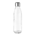 Garrafa de vidro colorida com tampa de aço 650ml UrbanStyle Crystal cor transparente