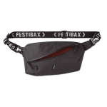 Saco de cintura personalizado antirroubo Festibax® Basic cor preto terceira vista