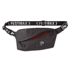 Saco de cintura personalizado antirroubo Festibax® Basic cor preto vista principal terceira vista