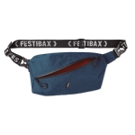 Saco de cintura personalizado antirroubo Festibax® Basic cor azul terceira vista