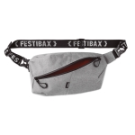 Saco de cintura personalizado antirroubo Festibax® Basic cor cinzento terceira vista