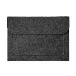 Pasta porta-documentos de tecido felpado cor cinzento-escuro
