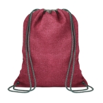 Saco-mochila de cordão poliéster marmoreado 1200D Lifestyle cor vermelho