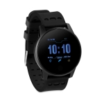 Relógio smartwatch com logotipo impresso para publicidade Wearfit cor preto