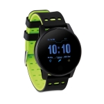 Relógio smartwatch com logotipo impresso para publicidade Wearfit cor verde-lima