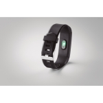 Pulseira de actividade bluethooth personalizada com logo Yoho Sports cor preto nona vista