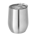 Copos de aço personalizados brilhantes 400ml Single Cuisine Metallic cor prateado mate