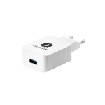 Carregador USB Quick Charge cor branco imagem com logo