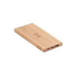 Power banks personalizados com carregador wireless Natura cor natural