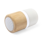 Altifalante Bluetooth de bambu com luz multicolor Naturparty cor madeira terceira vista