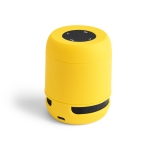 Coluna para merchandising com design compacto cor amarelo primeira vista