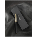 Luxuosa caneta rollerball com tampa dourada cor dourado imagem de estilo de vida