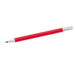 Lapiseiras com borracha e forma de lápis cor vermelho