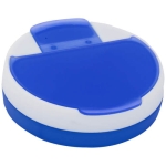 Porta-comprimidos de dois tons com tampa dispensadora Round Bicolor cor azul