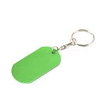 Porta-chaves com chapa de estilo militar cor verde segunda vista