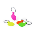 Porta-chaves em cores fluorescentes cor fúcsia fluorescente sétima vista