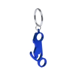 Porta-chaves abridor com forma de motocicleta cor azul segunda vista